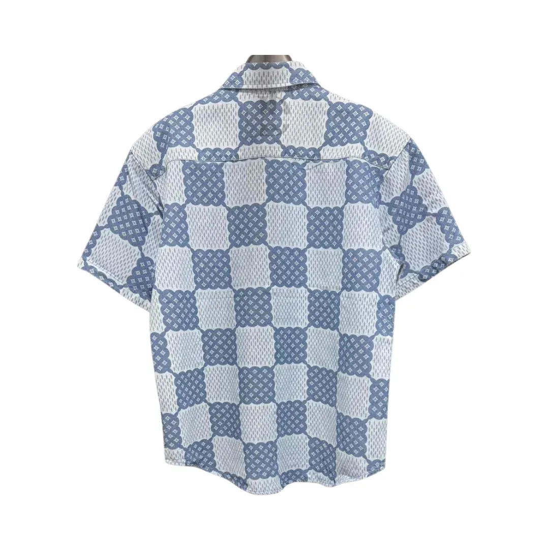Louis Vuitton Denim Short-Sleeve Shirt