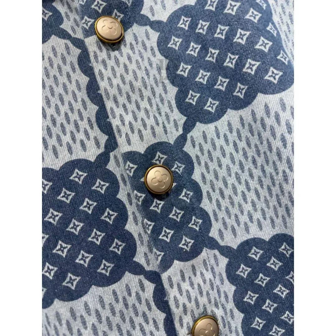 Louis Vuitton Denim Short-Sleeve Shirt