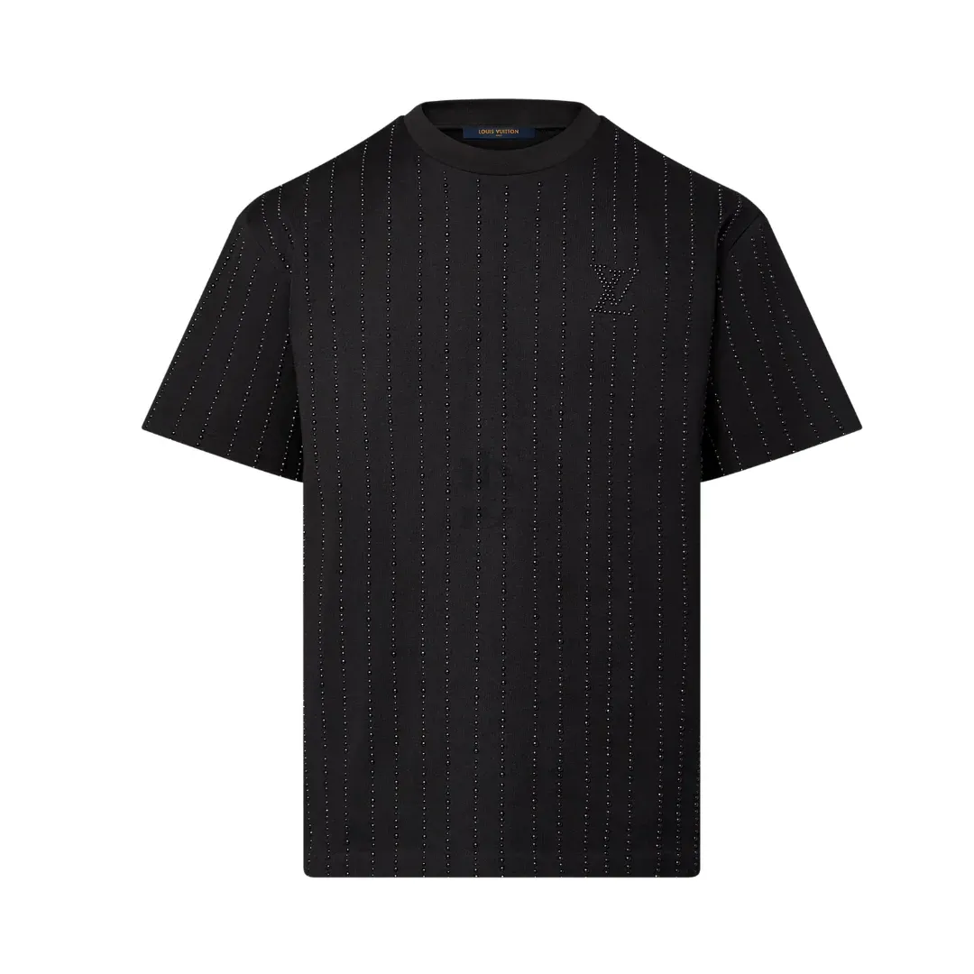 Louis Vuitton Crystal Embellished Cotton T-Shirt