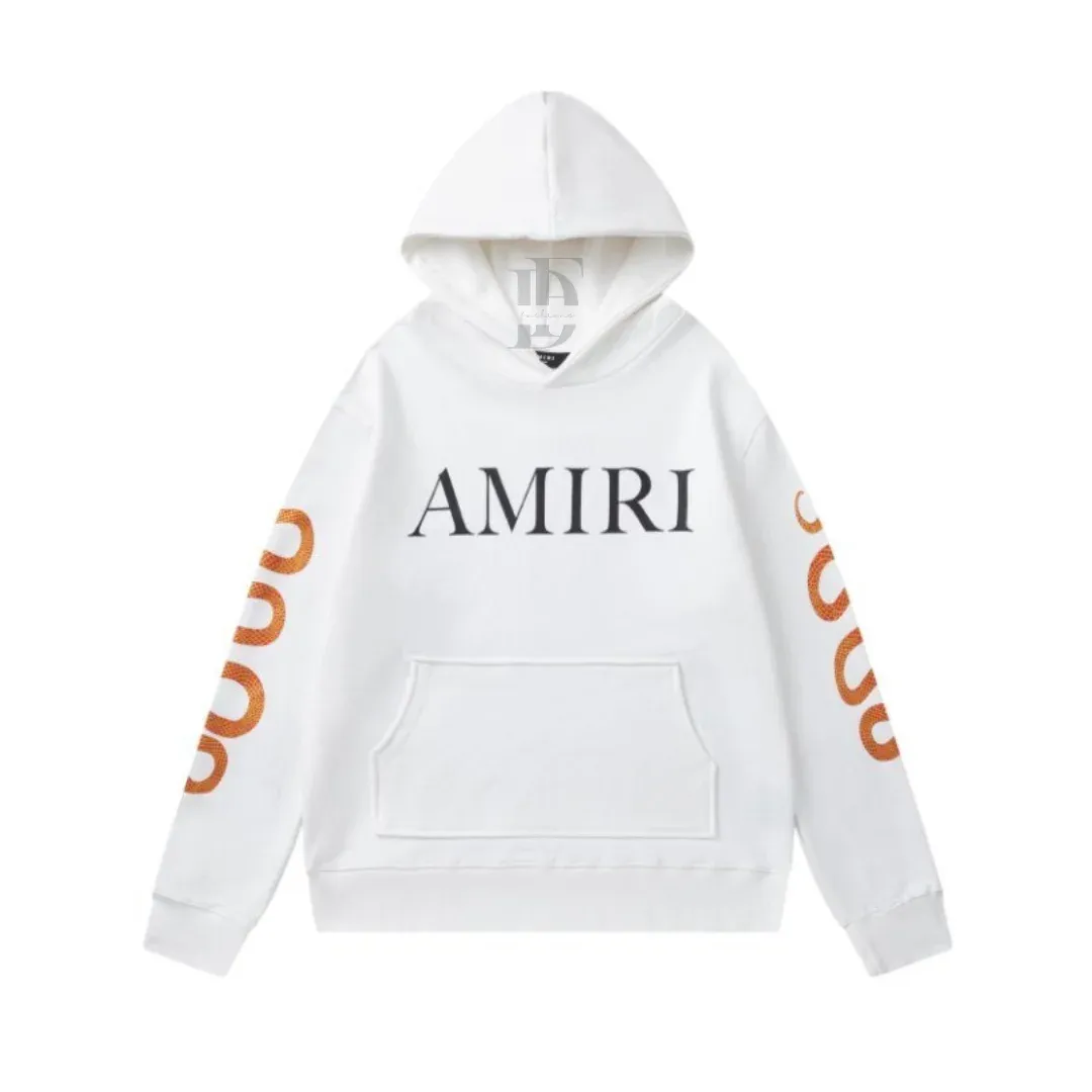 Amiri Pullover Hoodie in White