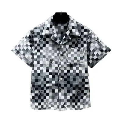 Louis Vuitton Denim Short-Sleeve Shirt