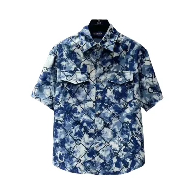 Louis Vuitton Denim Short-Sleeve Shirt