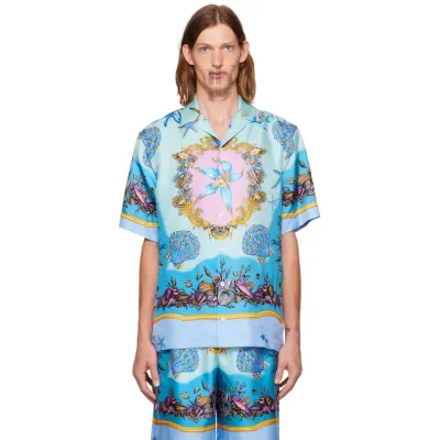 Versace Printed Short-Sleeve Shirt