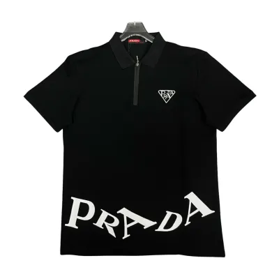 Prada Zip-Up Polo