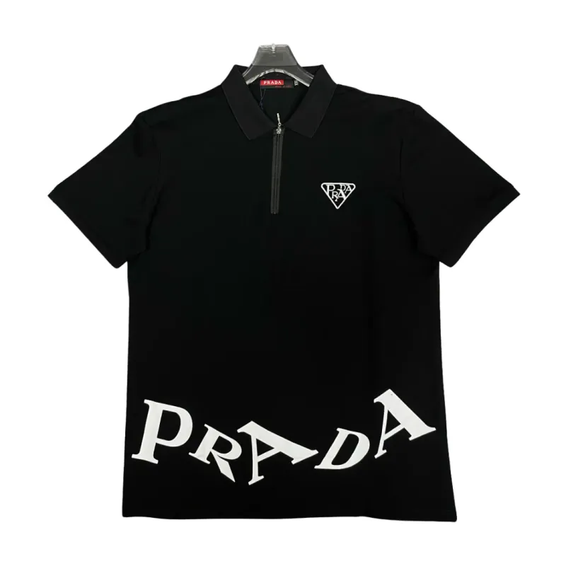 Prada Zip-Up Polo