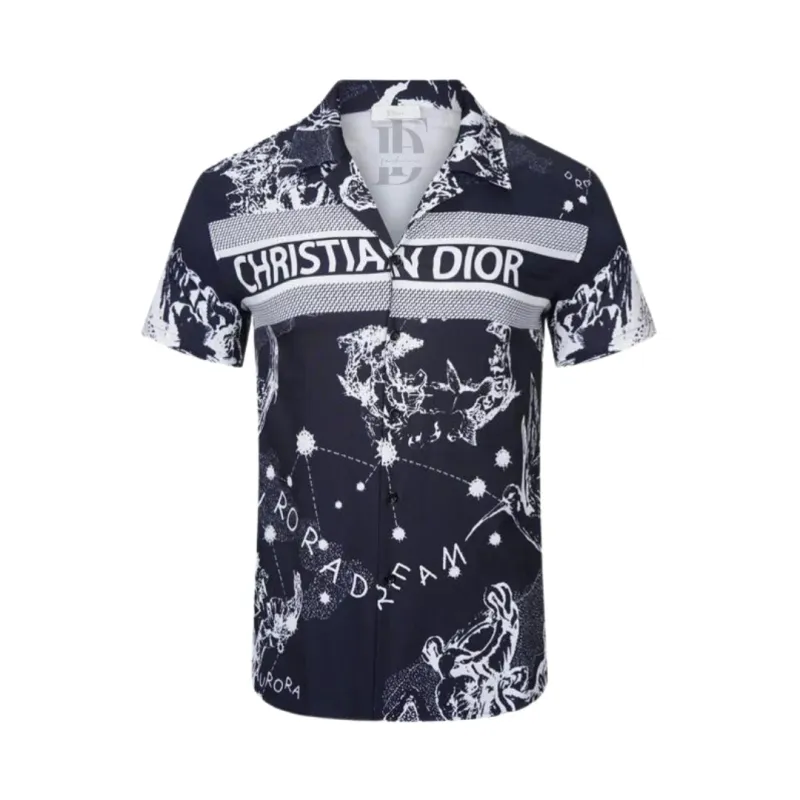 Dior Printed Short-Sleeve Shirt