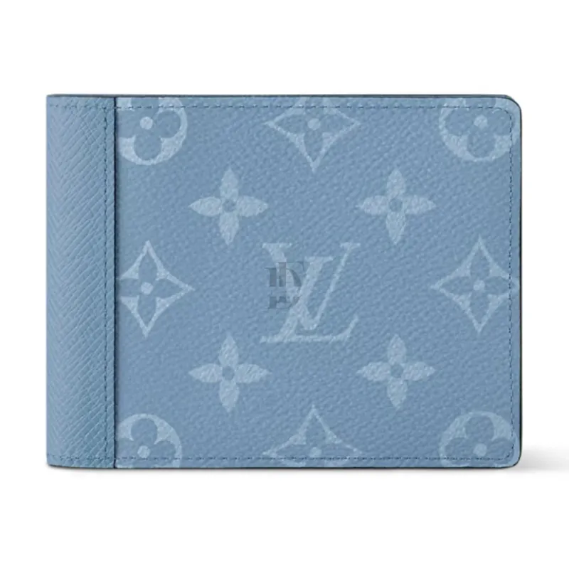 Louis Vuitton Multiple Leather Wallet "Sky Blue"