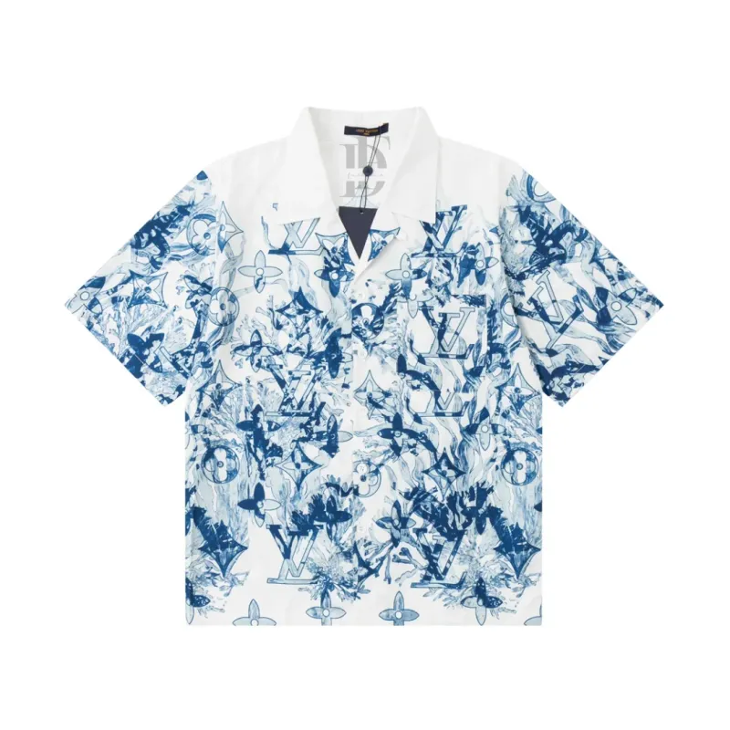 Louis Vuitton Printed Short-Sleeve Shirt