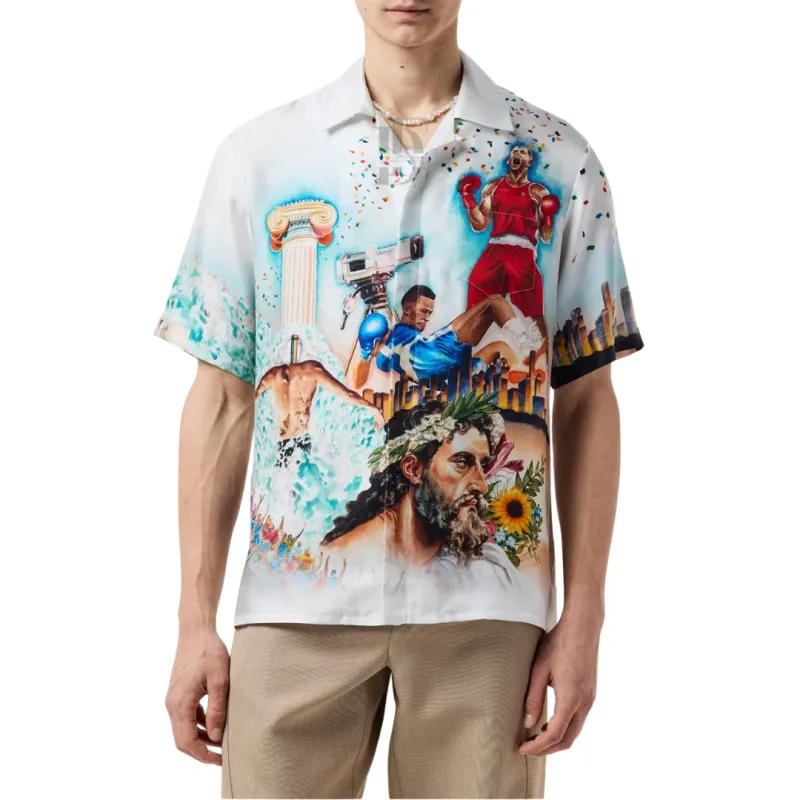 Casablanca Printed Short-Sleeve Shirt
