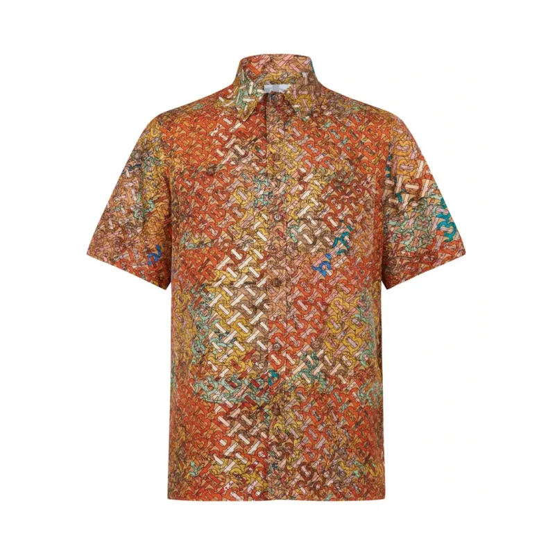 Burberry Printed Short-Sleeve Shirt