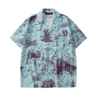 Louis Vuitton Printed Short-Sleeve Shirt