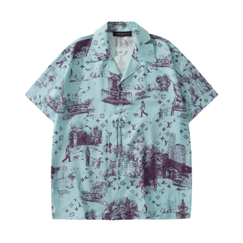 Louis Vuitton Printed Short-Sleeve Shirt
