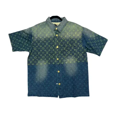 Louis Vuitton Denim Short-Sleeve Shirt