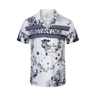 Dior Printed Short-Sleeve Shirt