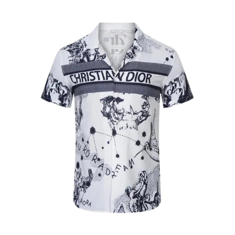 Dior Printed Short-Sleeve Shirt