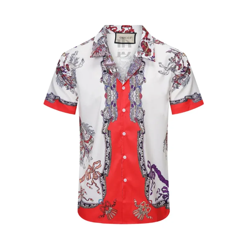 Gucci Printed Short-Sleeve Shirt