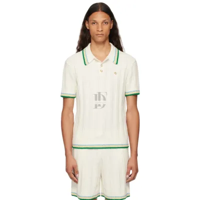 Casablanca Cotton Polo &amp; Shorts Matching Set