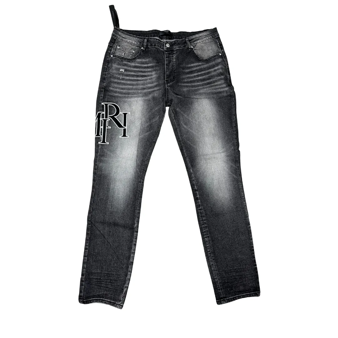 Amiri Embroidered Logo Slim Jeans