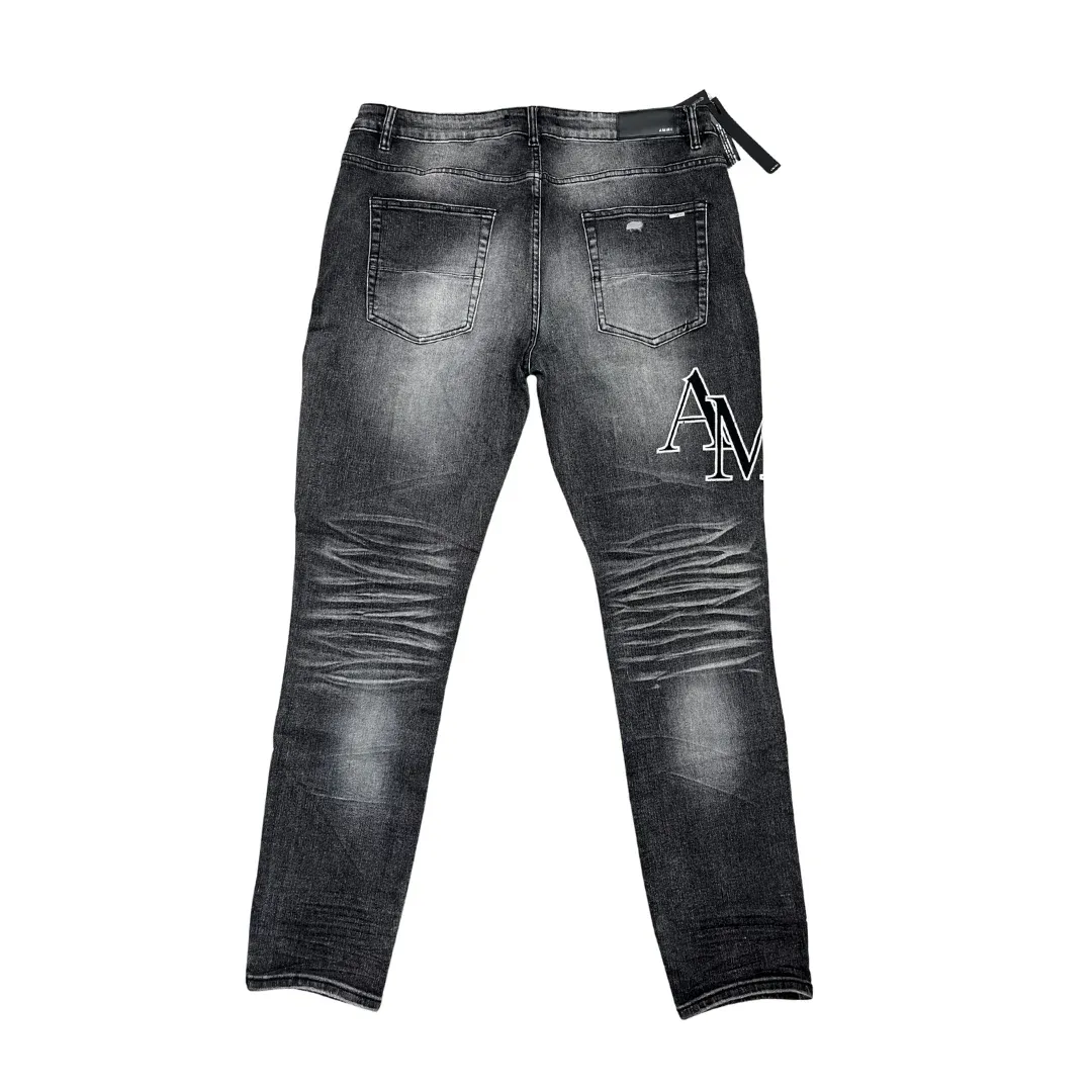 Amiri Embroidered Logo Slim Jeans