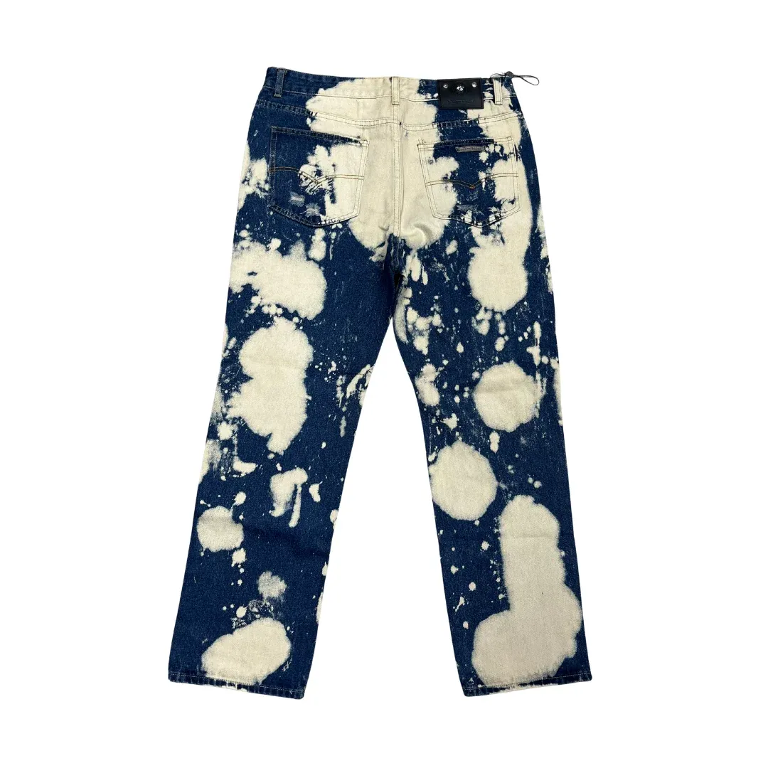 Chrome Hearts Patch Bleached Straight Jeans