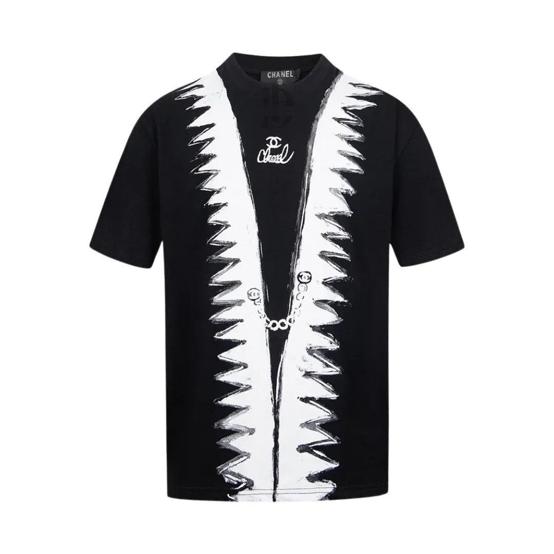 Chanel Logo Print T-Shirt