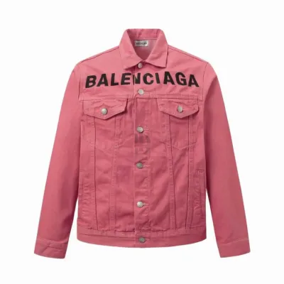 Balenciaga Denim Jacket – Washed Pink