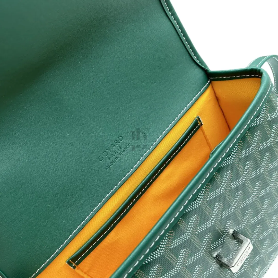 Goyard Green Goyardine Belvedere Bag