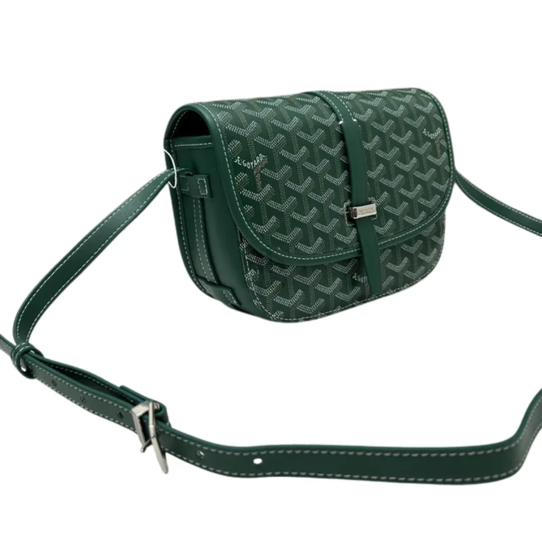 Goyard Green Goyardine Belvedere Bag