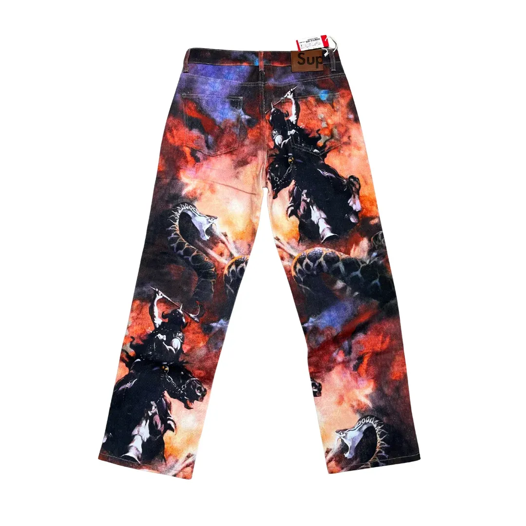 Supreme Printed Straight Denim Jeans