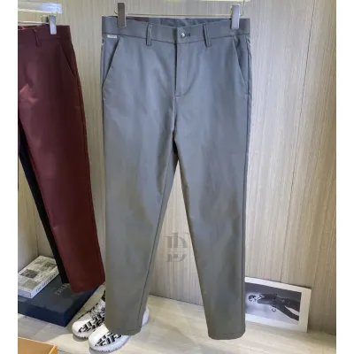 Loro Piana grey tapered casual trousers