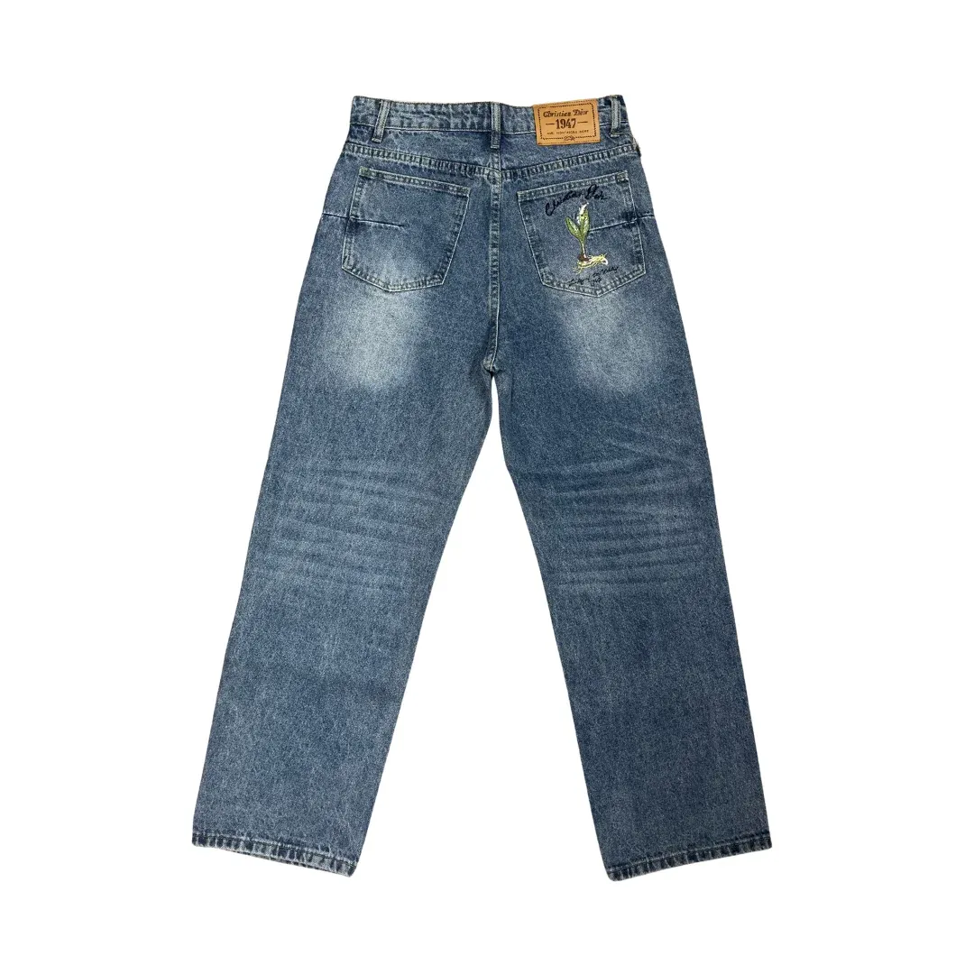 Christian Dior Patch Straight Jeans