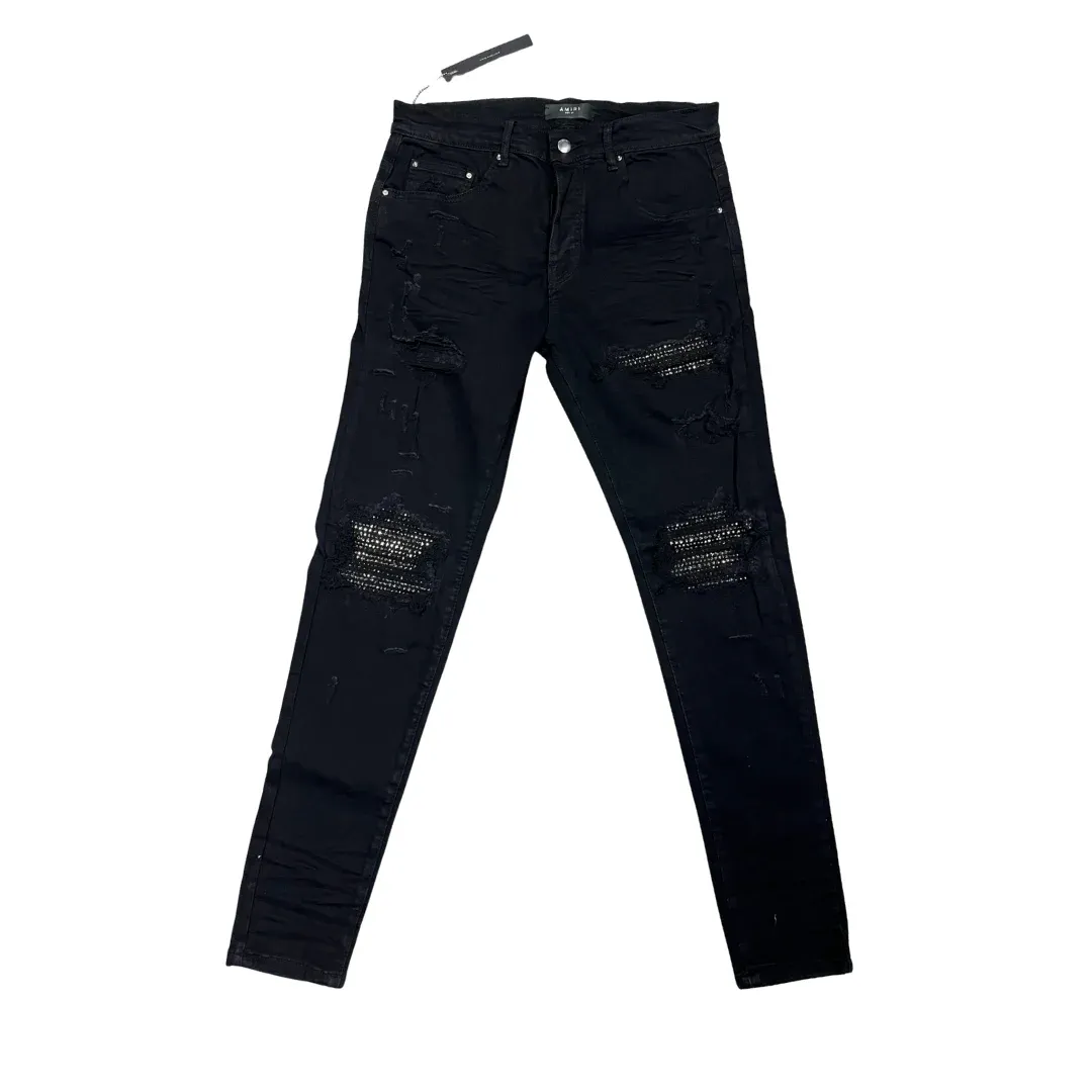 Amiri Crystal Skinny Jeans