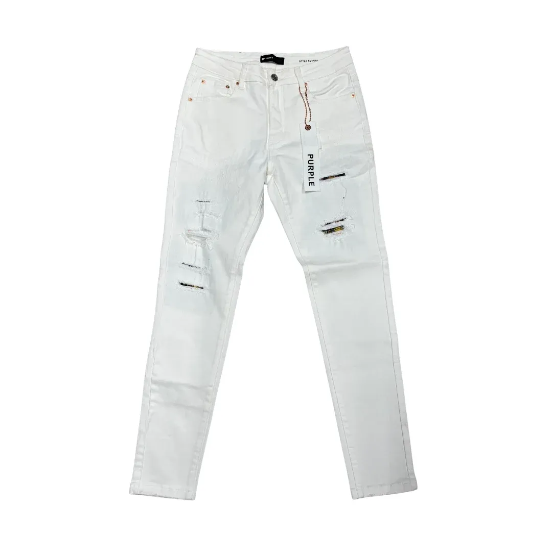 Purple Brand P001 Patch-Repair Slim Jeans