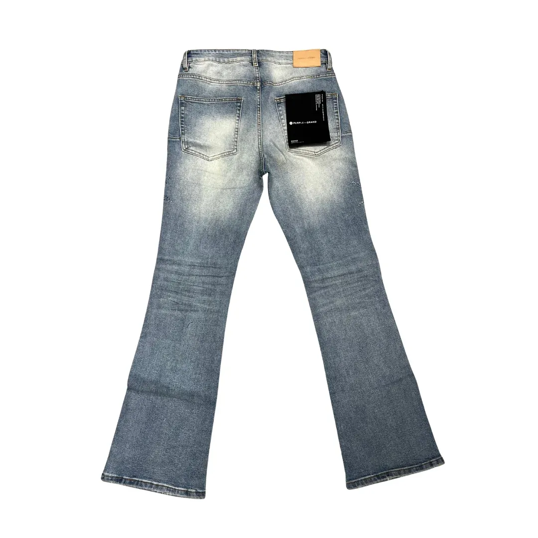 Purple Brand Rhinestone Flare Jeans