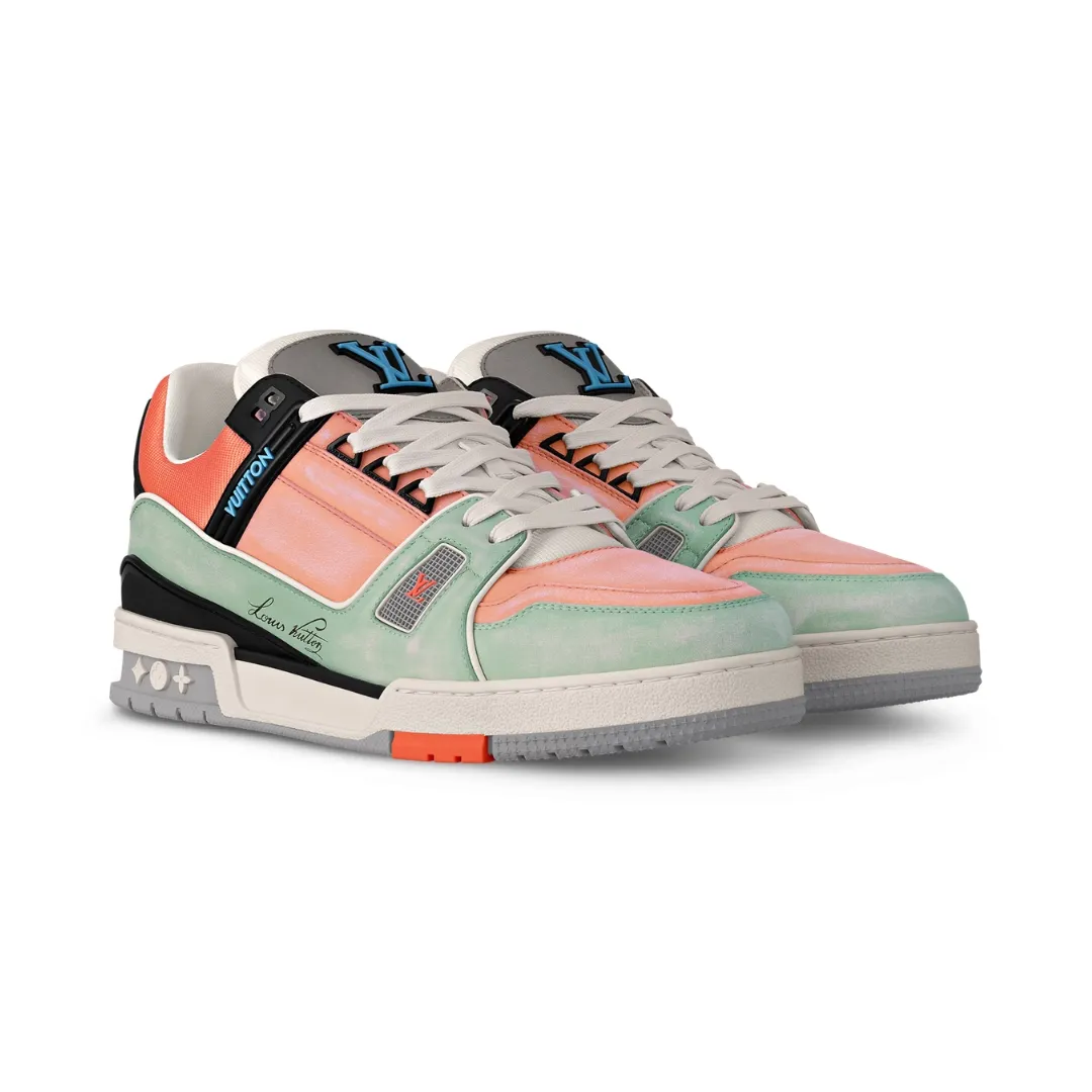 Louis Vuitton LV Trainer - Orange Teal Vintage