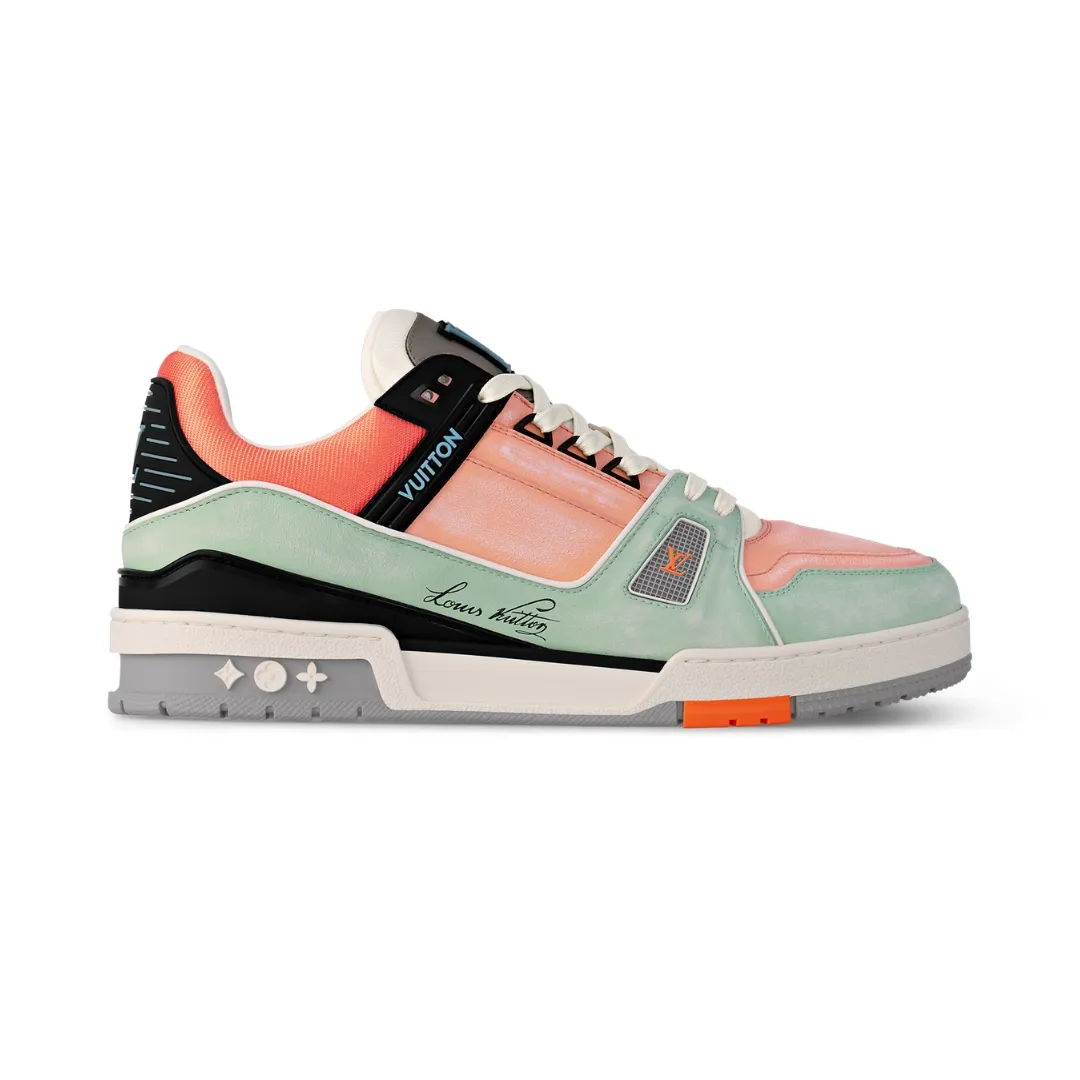 Louis Vuitton LV Trainer - Orange Teal Vintage