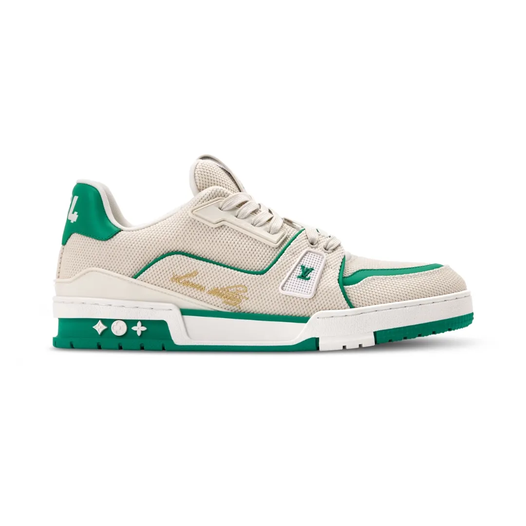 Louis Vuitton LV Trainer Low - #54 Signature White Green