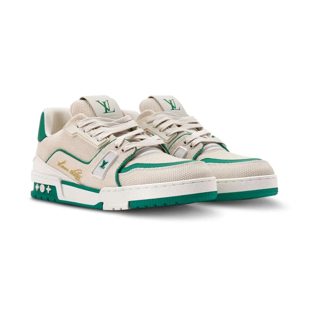 Louis Vuitton LV Trainer Low - #54 Signature White Green