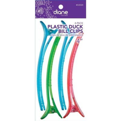 Diane Plastic Duck Bill Clips 4 Pack