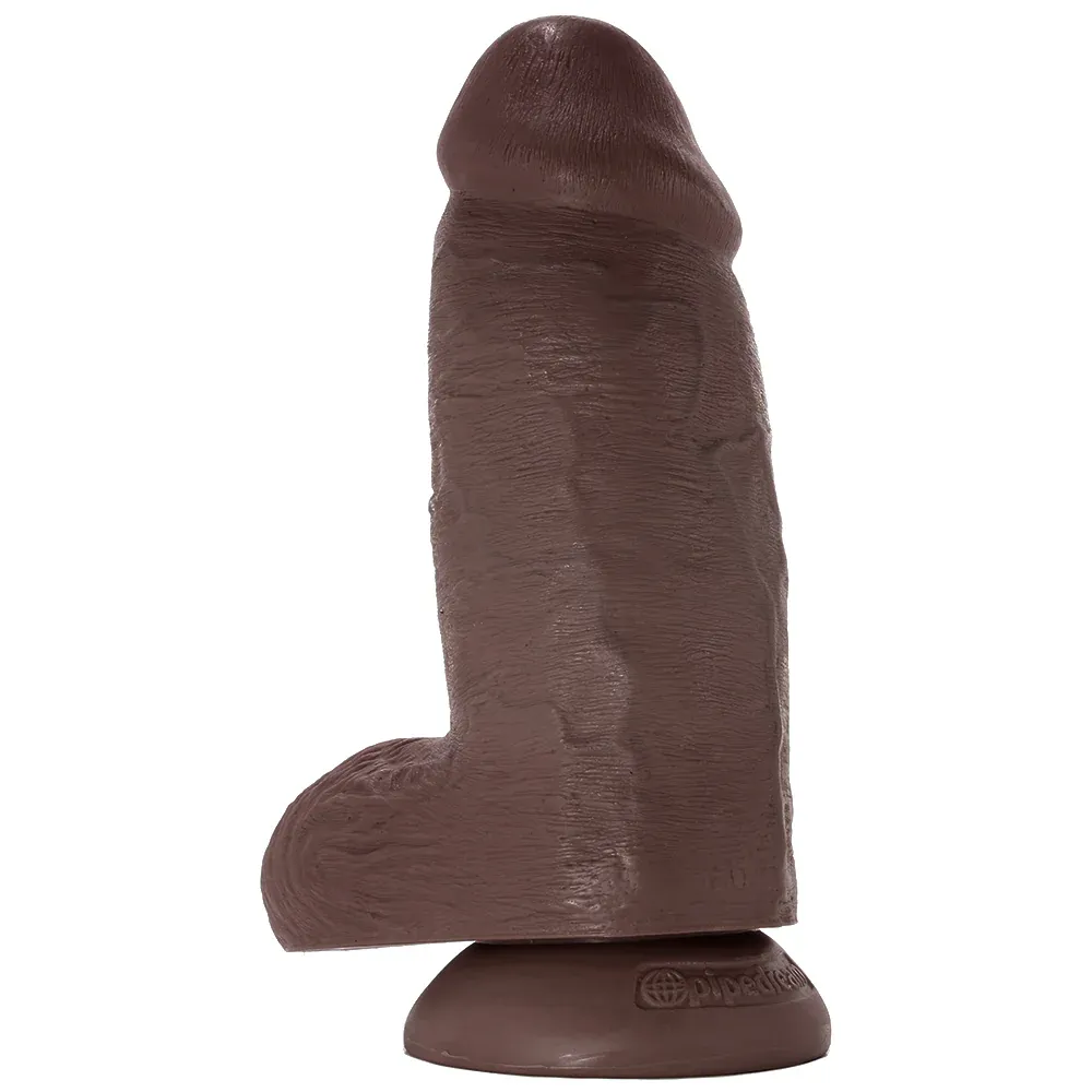 9 inch Chubby Cock Dildo in Chocolate