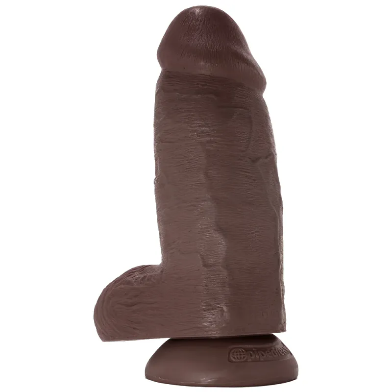 9 inch Chubby Cock Dildo in Chocolate
