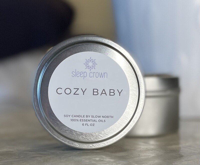 Sleep Crown + Slow North Candle Collab in Cozy Baby