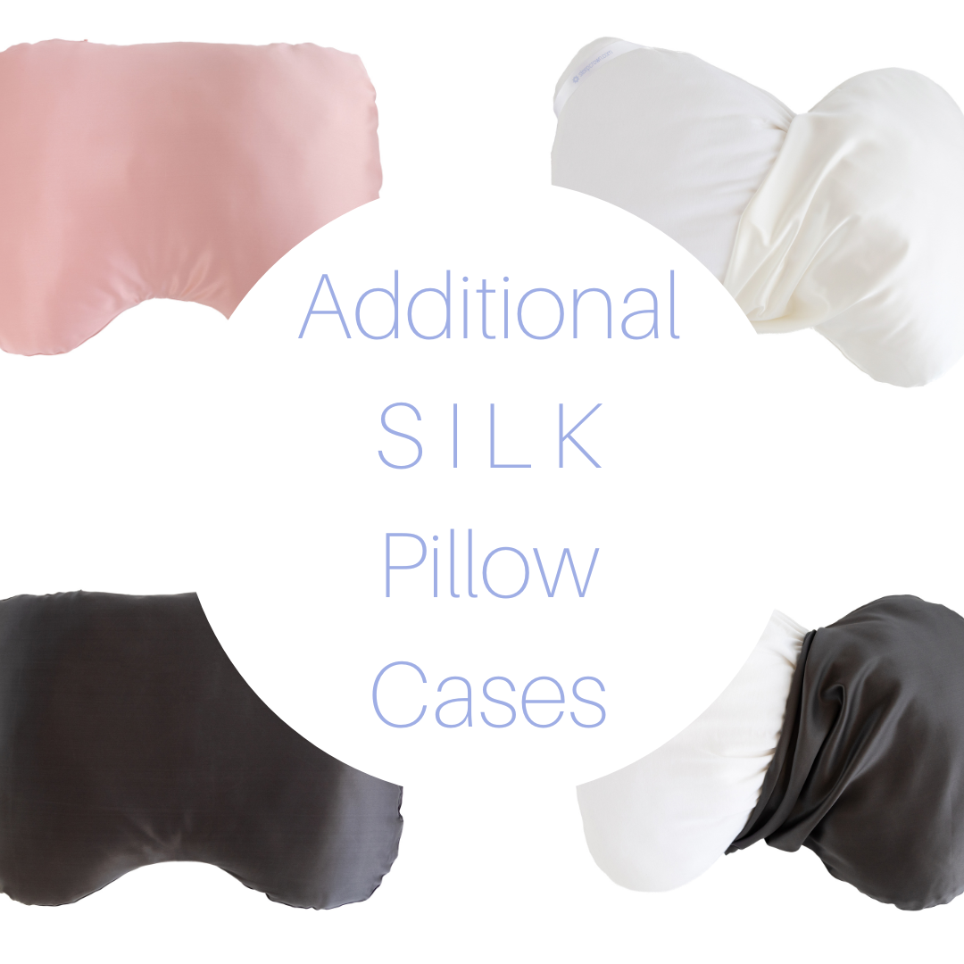 Additional Sleep Crown Silk Pillow Case + Extra Fill