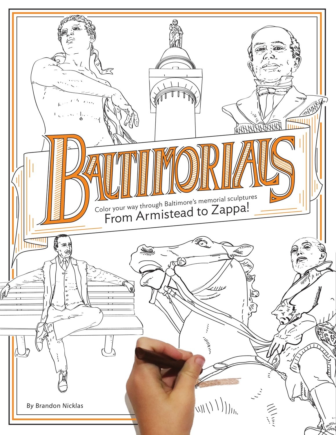 Baltimorials: Color Your Way through Baltimore's Memorial Statues