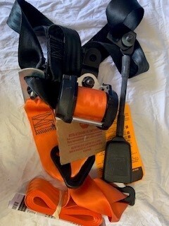 SEAT BELT-2PT ORANGE, DRIVER