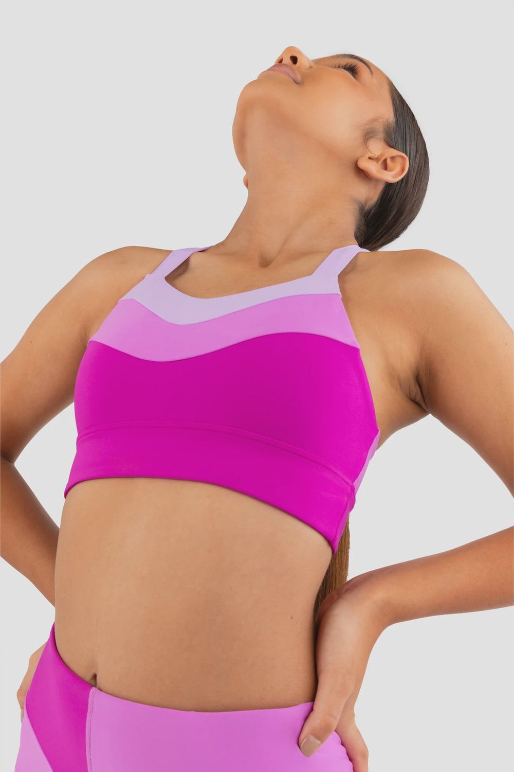 Every Turn Bend &amp; Extend Crop Top Multi Pink Y12