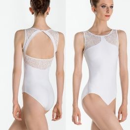 Wear Moi Noelie Tank Leotard White Large