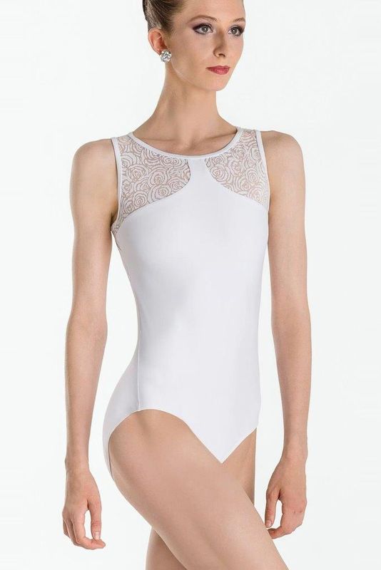 Wear Moi Noelie Tank Leotard White Large
