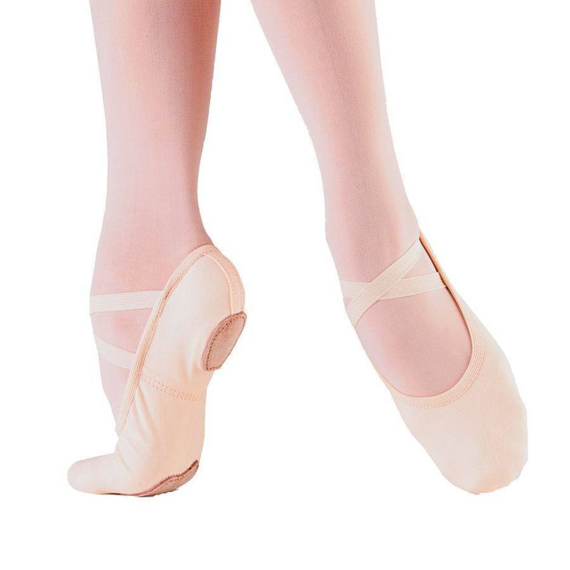 So Danca Split Sole Canvas Ballet Shoe SD16 Light Pink 1.5L