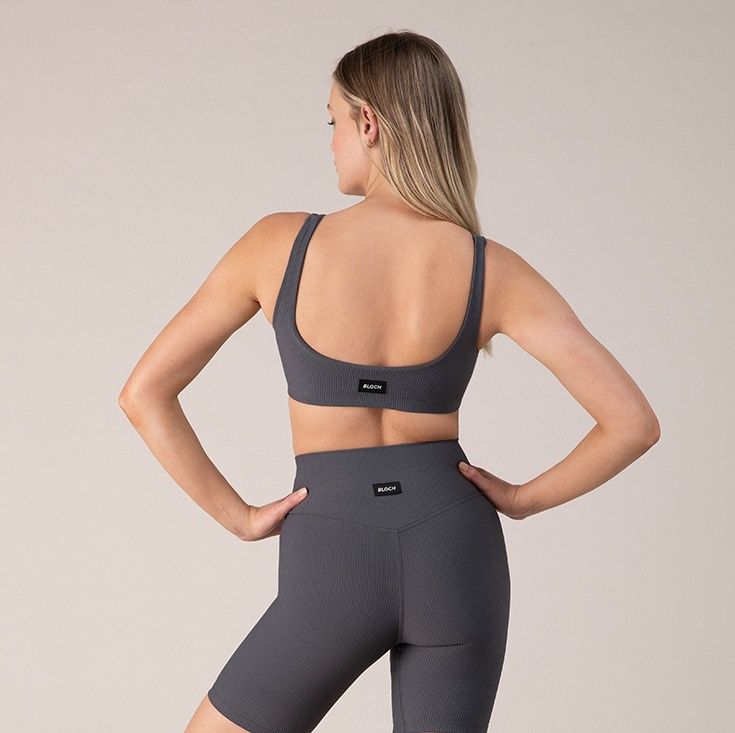 Bloch Square Neck Crop ZCO1902 Anthracite S